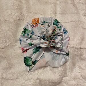 Floral Kids Turban Hat - Multicolor